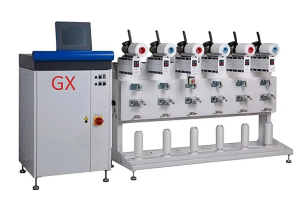 Intelligent electronic yarn guide winding machine